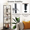 160cm Tall Corner Storage Shelves Display Rack X-shaped Brackets-Oak