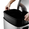 Stainless Steel Pedal Bin Kitchen Toilet Rubbish Waste Dustbin Garbage Trash Can