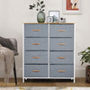 Panana Storage Dresser Organizer Unit,Chest of Drawers with 8 Fabric Bins