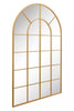 The Arcus New Extra Large Gold Arched Garden Mirror 75" x 47" 190 x 120cm