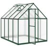 Sufrk Greenhouse with Base Frame Green 224x169x195 Aluminium,Polycarbonate O9G6