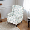 Armchair Stylish Modern Living Room Accent Chair Wood Frame Floral Pattern Sofa
