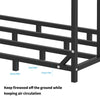 Heavy Duty Firewood Log Rack Large Storage Holder Shed Rack Outdoor Garden Yard
