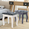 Vanity Velvet Dressing Table Stool Wooden Makeup Chair Stool Piano Shoe Stool