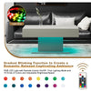 LED Coffee Table with LED Lights Center Cocktail Table for Living Room Grey New