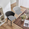 Set of 4 Pieces Upholstered Plastic Dining Chairs Kitchen Office Armchair Seat