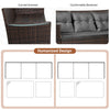 3 Seater Rattan Garden Corner Sofa Set Patio Dining Furniture Set W/ Sofa Chair