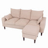 Modern L-Shaped Corner Sofa 2 3 Seater Armchair Couch With Footstool