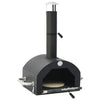 Outdoor Pizza Oven with Stone Smoker Grill Attachment