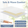 Single Electric Bed Warmer Heated Blanket Fits up to 40cm Mattress w/ 8 Temp