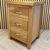 Oak 3 Drawer Bedside Cabinets – Matching Pair Oak Bedside Tables Fully Built