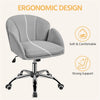 Home Office Velvet Desk Chair,Swivel Makeup Vanity Chair with Armrests for Women