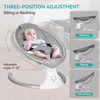 Electric Baby Bouncer Bluetooth Baby Swing Infant Cradle Music Timer w/Remote