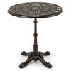 68CM Round Cast Aluminum Patio Bistro Table-Copper