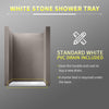Slimline Rectangle/Square Shower Tray Stone Resin For Enclosure With FREE Waste