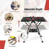Portable Folding Work Bench Sawhorse Adjustable Wood Processing Worktable 150KG