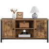 TV Stand for TV up to 45-Inch TV Console Unit with Shelves for Living Room Brown