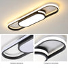 Dimmable Modern Ceiling Lamp LED Acrylic Linear Ceiling Light w/ Remote Bedroom