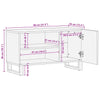 TV Cabinet 80x34x46 Solid Wood B3Q4