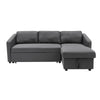 3 Seater Corner Sofa Bed Sleeper Sofabed Couch With Reversible Storage Chaise UK
