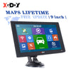 XGODY 9 Inch Truck GPS SAT NAV LGV Lorry Navigation 2024 UK & EU Lifetime Maps