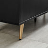 Ivala Black & Copper Effect Medium 2 Door Sideboard Modern Minimalist Melamine