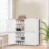 Interlocking Shoes Organiser Cabinet Hallway Storage Shelf Rack Holds 24 Pairs