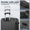 4PCS Suitcase Set ABS Hard Shell Trolley Cabin 4 Wheels Light Travel Luggage Set