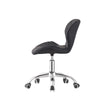 Cushioned Computer Desk Office Chair Adjustable Chrome Legs Lift Swivel Black