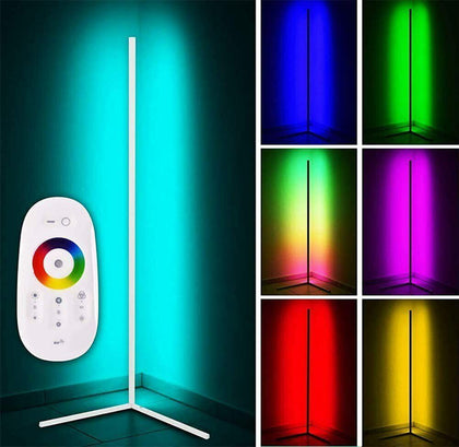55'' Adjustable RGB LED Floor Corner Lamp Wall Light Stand Streaming Gaming Lamp