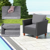 3 Pcs Garden PE Rattan Wicker Chair Conversation Set Patio Storage Table Chairs
