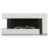 LED Fire Flicker Real Flame Wall Mounted Glass Electric Fireplace Remote Control