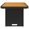 Garden Table Outdoor Table Dining Table Poly Rattan and Acacia Wood