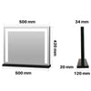 EMKE LED Hollywood Vanity Makeup Mirror Dressing Table Mirror 50x42cm Light Up
