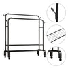 Heavy Duty Metal Double Rail Clothes Garment Hanging Rack Shelf Display Stand UK