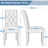 Dining Room Chairs Set of 2/4/6 Faux Leather Kitchen Chair Set with Wooden Legs