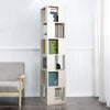 Rotatable 6 Tier Slim Corner Cabinet Bookcase Shelf Storage Living Room Bedroom