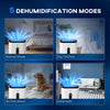 20L/Day 6.5L Dehumidifier with Air Purifier HEPA Filter, 24H Timer, White