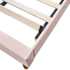 Single Double King Size Bed Frame Upholstered Platform Bed with Slat Support