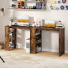 Modern Simple Home Office Desk 90cm Computer Desk-Coffee