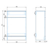 Back To Wall White Toilet Bathroom Close Seat WC Unit Concealed FREE Pan Cistern