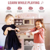 Robud Kids Kitchen Playset Wooden Cooking Toy Play Kitchen Pretend Play Toys