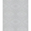 Grandeco Nuevo Faux Fabric Beads Trail Geo Textured Metallic Wallpaper