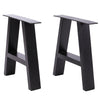2x Industrial Steel Table Legs Stand Feet Trapezium X A Sandglass Shape Frame UK