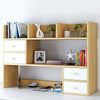 Desktop Bookshelf Storage Rack Home Office Bookcase Organizer Assembly Required