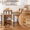 3-Piece Bar Table and Chairs Set Counter Height Kitchen Table