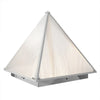 Modern Table Lamp Triangular Base With Frosted Glass Shade Nightstand Side Lamp