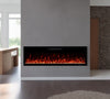 2025 50 INCH WIDE LED FLAMES BLACK GLASS TRUFLAME™ WALL MOUNTED ELECTRIC FIRE