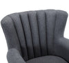 Linen Fabric Sofa Accent Chair Cocktail Armchair Sofa Padded Rivet Lounge Seat