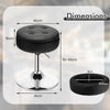 Height Adjustable Dining Chair 360-Degree Swivel Bar Stool Vanity Stool-Black